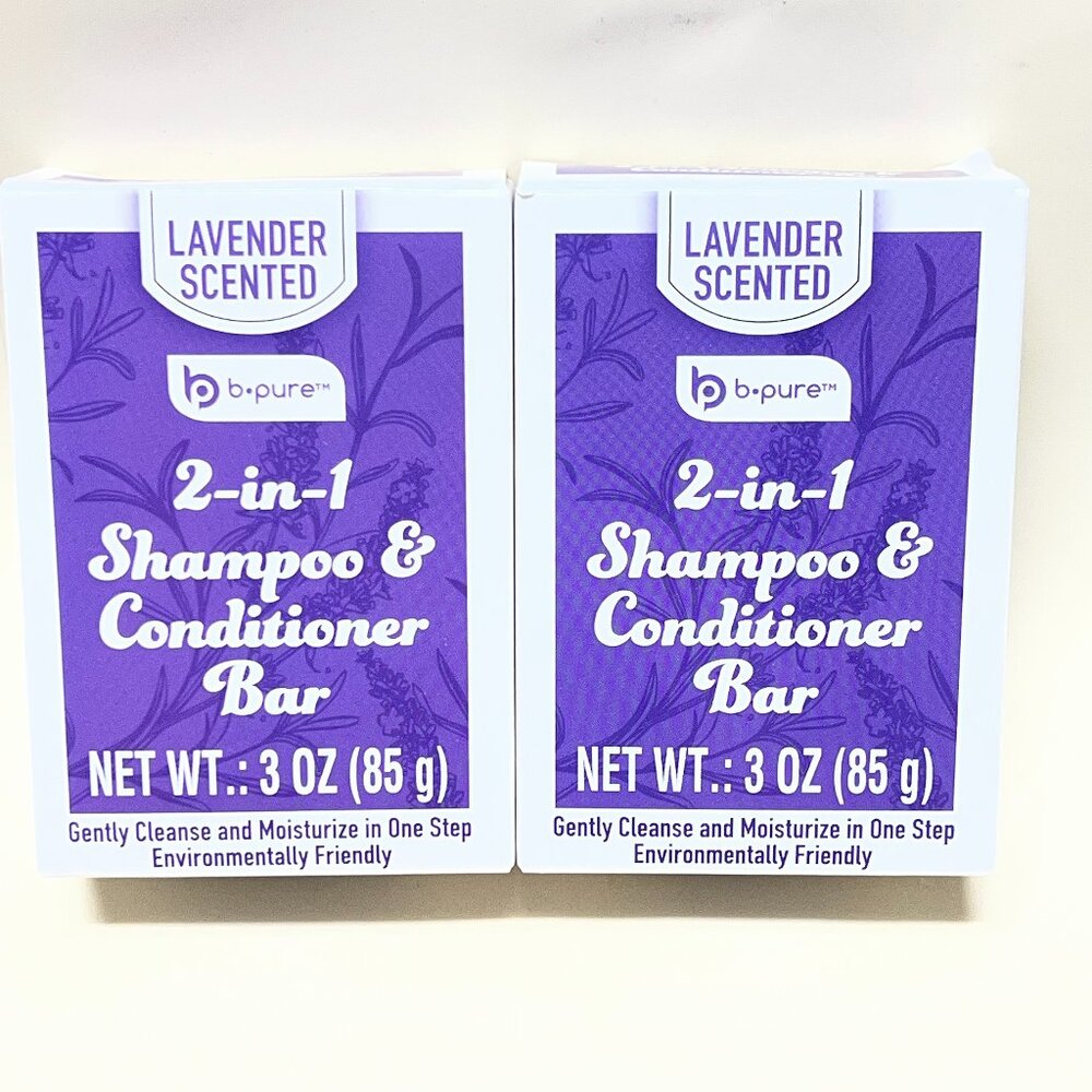 Lavender Scented Shampoo & Conditioner Bar 3 oz Ea pack of 2